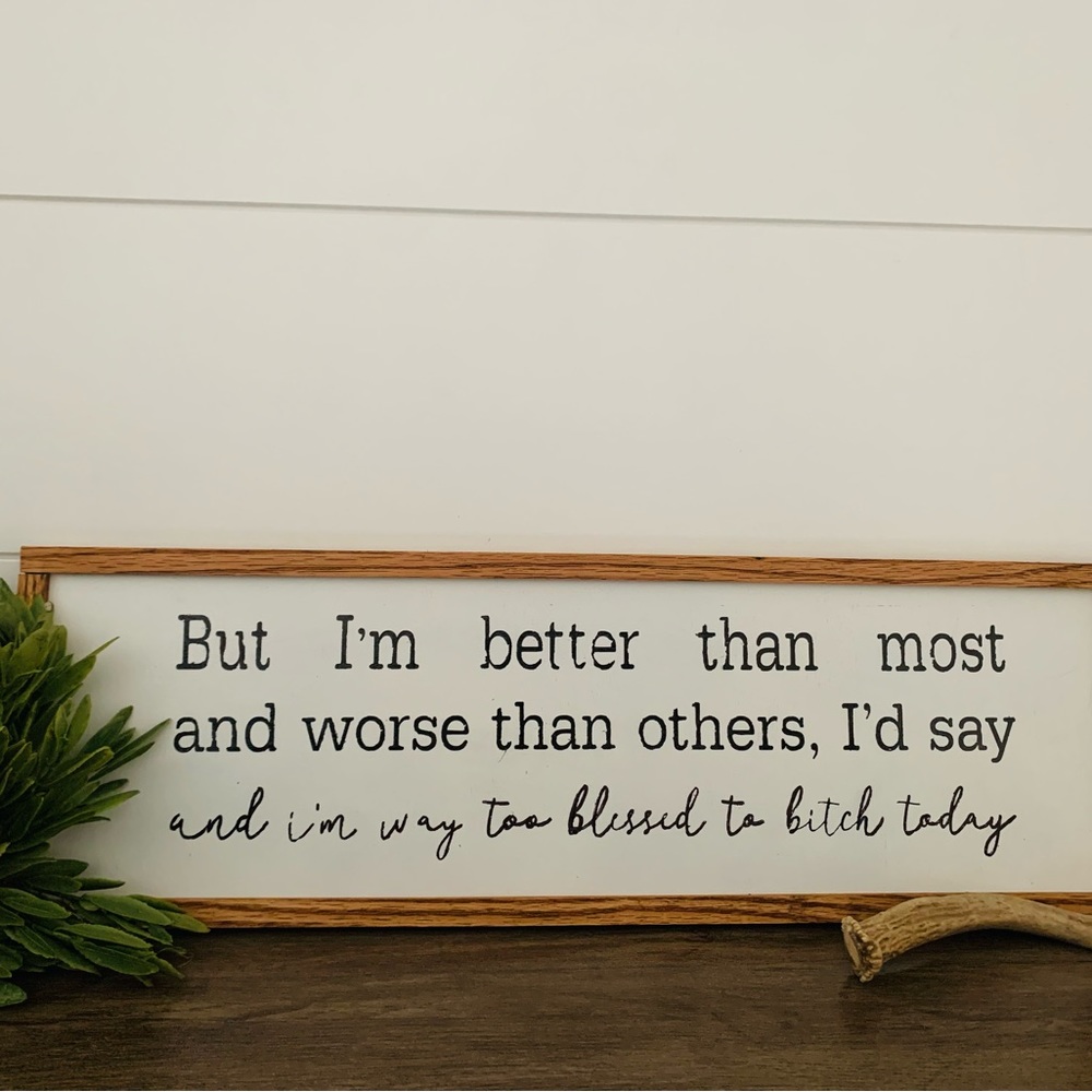 Wood framed sign Koe wetzel
